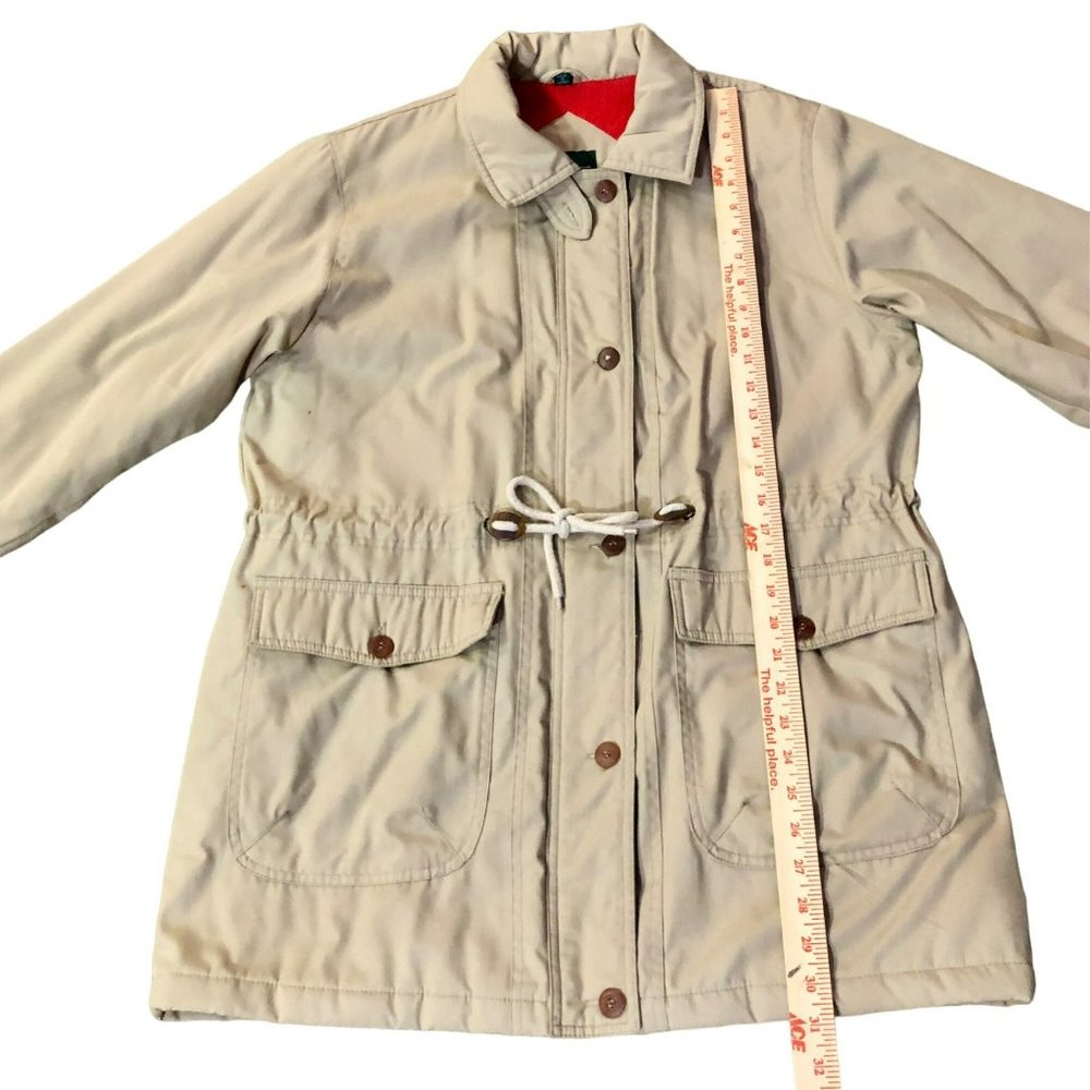 Vintage Cabin Creek Coat Womens M (10-12) Used Tan Lined Some Staining - Picture 4 of 16